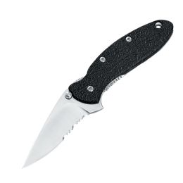 Kershaw Scallion Assisted 2.5 in Bead Blast Combo GFN Handle