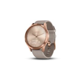 Garmin 010-01850-19 vivomove HR Premium (Rose Gold with Gray Suede)